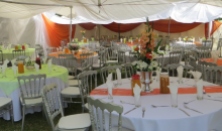 Catering setup for VIP tent