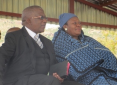 The Chief of Morija Mr. Ranthomeng Matete and his wife 'M'e Manthomeng